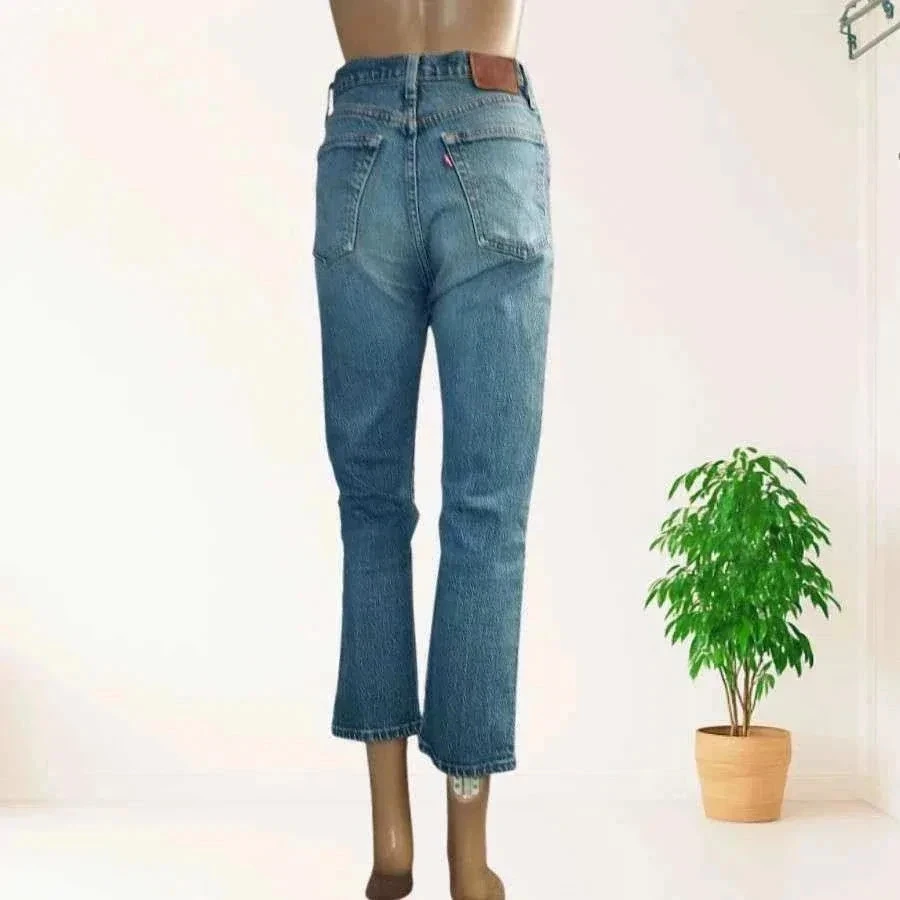 Levi's premium 501 - straight crop-snit - hoge taille - rekbaar - zeer goede staat – photo 2